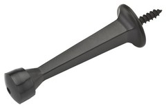 Doorstop, Wall-Mount, Square, Rigid, Oil-Rubbed Bronze, 3 In. – N331-355