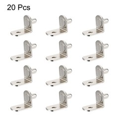 5mm Shelf Support Peg Bracket Pegs with Hole L-Shaped Support 20Pcs