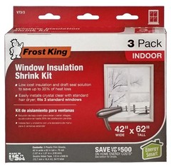 Indoor Window Insulation Sheets, 42 x 62 In., 3-Pk. – V73/3H