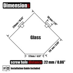 JQK Corner Glass Shelf Oil-Rubbed Bronze 304 SS Shower Triangle