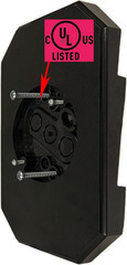 8141DBL-BK Black Siding Mounting Block with Built-in Electrical Box, UL Liste…