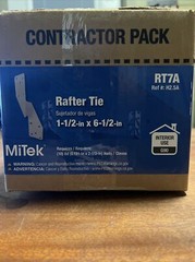 MiTek RafterTie 1 1/2″ x 6 1/2″ Rafter Tie/Hurricane Hanger RT7A Box of 100