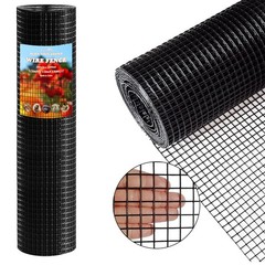 Thinkahead Black Hardware Cloth 1/2 Inch 24 X 100 Ft 19 Gauge Vinyl Pvc Coated