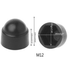 20Pcs M6 M8 M10 M12 Bolt Nut Dome Protection Cap Covers Exposed Hexagon Plastic
