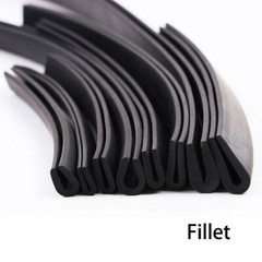 1mm~12mm Edge Protection Frame Profile Rubber Edging Trim Seal U-profile Slot