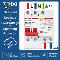 SPD Residual Current Automatic Switch With Overload RCD RCBO RCCB Co