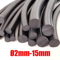 Fluorine Rubber Solid Sealing Strip Rod Round Bar O-Ring Seal Gasket Ø 2mm~15mm