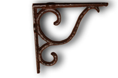 Hammered Look Swirl Shelf Brackets,country decor,hook for hanging,gifts B-84