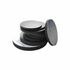 Solid Round Self Adhesive Rubber Pad Disc Sheet Gaskets Dia 10-100mm Thick 1-5mm