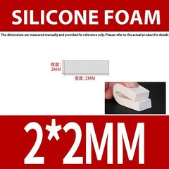 Silicone Sponge Seal Strips White Square Foamed Seal Heat Resistant 2mm – 35mm