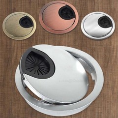 PC Computer Desk Table Grommet Cable Tidy, Port Outlet Wire Hole Surface Cover