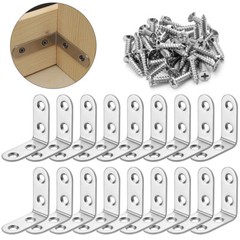 Lot Heavy Duty L Shaped Corner Brace Right Angle Bracket With Screws 40mm x 40mm
