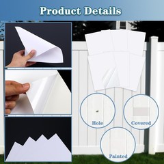 Vinyl Siding Repair Patch Kit, Vinyl Repair Kit Self-Adhesive Vinyl Siding