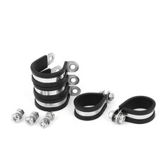 5pcs 28mm P Clips EPDM Rubber Lined Mounting Bracket for Pipe Tube Cable