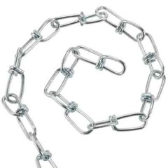 Double Loop Lion Chain #3 x 100ft Galvanized 90lbs WLL Made in USA – New Surplus