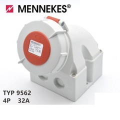 1PC NEW MENNEKES INDUSTRIAL PLUG Wall mounted socket 4P 32A TYP9562 3H