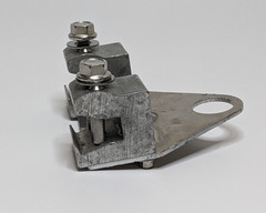 Heavy Duty Aluminum Fence Style Snow Guard Bracket For 1″ Diameter Rod