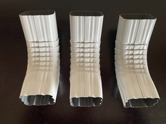 Gutter Downspout Elbow 2×3 “A” Style White Aluminum 3 Pack “NEW”