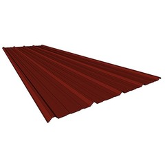 10FT Galvalume Corrugated Roof & Wall Panels 50-PC Reddish Brown