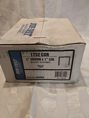 Duo-fast 16 Gauge galv. Straight Strip 1 Inch Wide 1 Inch Length Crown Staples