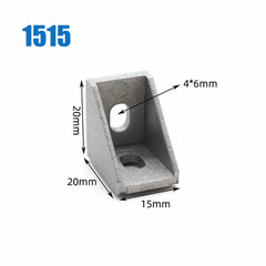 Aluminum Alloy L-Shaped Corner Bracket 90 Degree Right Angle Mounting Bracket