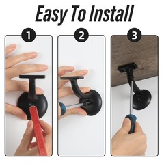 HOME MASTER HARDWARE Hand Rail Bracket, Heavy Duty Stair Support for Home or …