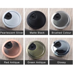 25/50/53/60/80mm Computer Desk Plastic Grommet Table Cable Tidy Wire Hole Cover