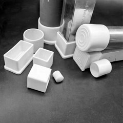 White Rubber Chair Ferrules AntiScratch Floor Protector Table Feet Leg End Cap