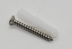 1/2″x1/2″ Aluminum Standoff for Glass/wood 4 pack