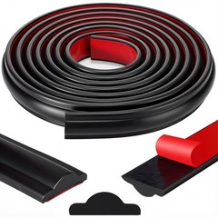 118 Inch x 1.06 in Peel and Stick Wall Molding Trim Black Chair Rail Panel Fl…
