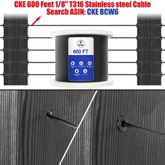CKE 120 Pack T316 Black Stainless Steel Protector Sleeves for 1/8″