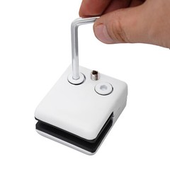 8PCS Stainless Steel Glass Clamp Clip 8-10mm Adjustable Glass Clamp White