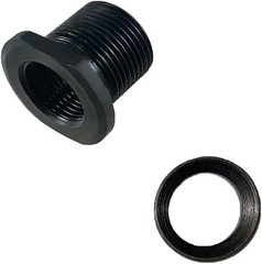Thread Protector, 1/2×28 to 5/8×24 Adapter with 0.1 inches, Black