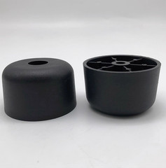 Black Plastic Furniture Parts Legs Leveling Screw-in Couch Legs Sofa Leg Round