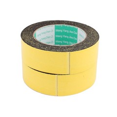 2Pcs 35mm x 1mm Single Sided Self Adhesive Shockproof Sponge Foam Tape 5M Length