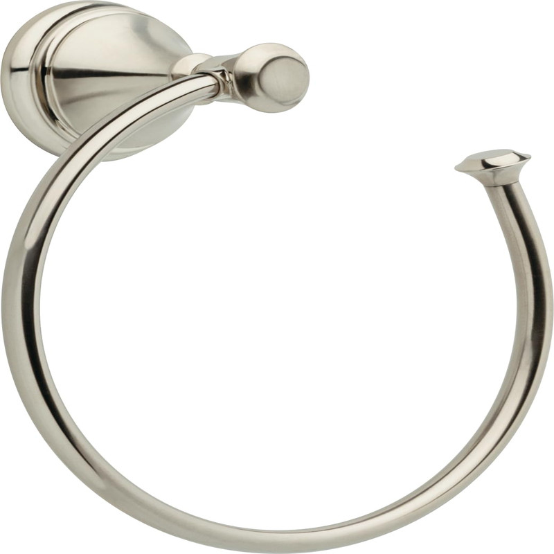 Delta Cassidy 1-Pack Hand Towel Holder Brilliance Stainless Steel Towel Racks