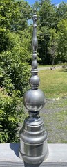 28″ Vintage Steel Roof Finial Architectural Ridge Spire Top Hardware Sculpture