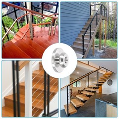 20Pcs 5/32″ Level Wheel Protector Sleeve Cable Railing Kit Protective Sleeves