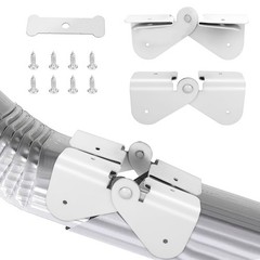 Gutter Downspout Hinge, 6Pcs Extension Flip-Up Installation White