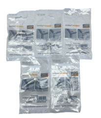 LOT OF 5 SCHLUTER RONDEC IN CORNER ED/RO80HG ALUM LIGHT SILVER H= 8.0mm ( 5/16″)