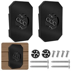 2Pack Vinyl Siding Mounting Blocks with Built-in Electrical Box,Siding Mounti…