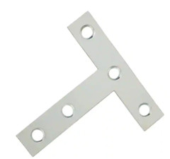 10PK Everbilt 5 in. x 5 in. Reinforcement Brackets T-Plate Corner Braces 15068