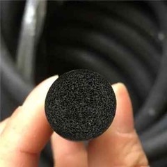 Round Sponge Cord Black Foam EPDM Rubber Gasket Trim Seal Dia 3-18mm ﻿
