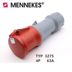 1PC NEW MENNEKES INDUSTRIAL PLUG Connector PowerTOP plus TYP 3275 63A 4P 400V