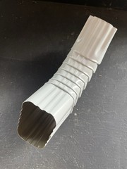 Gutter Elbow 2 x 3″–B White Aluminum Downspout Connector Easy Installation