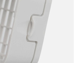 3 in. x 4 in. White Vinyl Downspout Rodent Guard Gutter Cover