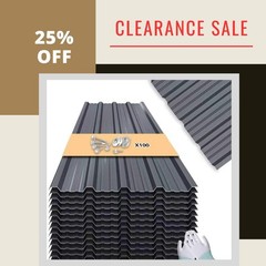 Metal Roofing Panels 10pcs Corrugated Steel Waterproof Grey 42” Shed Roof