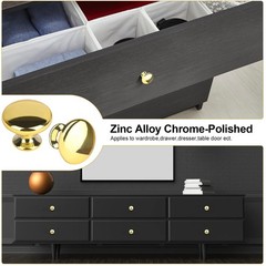 OctinPris Gold Drawer Knobs Polished Chrome Cabinet Hardware 4pack,