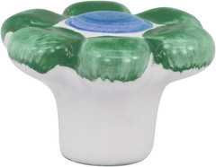 5 Pack Hardware Flower Child Style Ceramic Pastel Green 1-9/16″ Decorative Kitc
