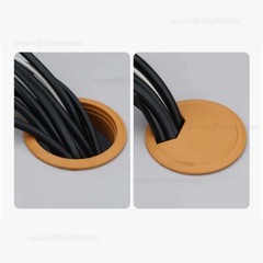 60mm Computer Desk Table Grommet Cable Tidy, Port Outlet Wire Hole Surface Cover